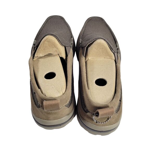 Sketchers Relaxed Fit Memory Foam Lt Brown Slip On Shoes 64365 Men\'s 13 main image 8